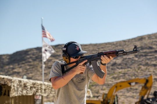 Outdoor Shooting With Gun Instructor In Las Vegas