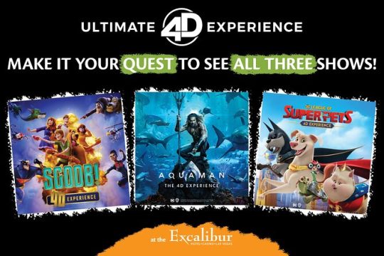 Ultimate 4D Experience at the Excalibur Hotel and Casino