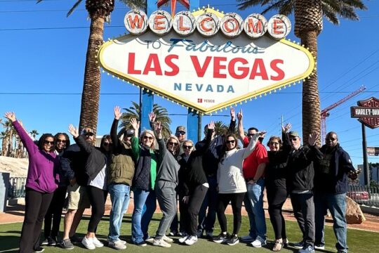 Las Vegas Sightseeing Tour Limo Bus with Photo Stops