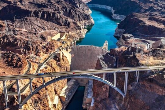 Hoover Dam Tour, Seven Magic Mountains & Las Vegas Sign Stop